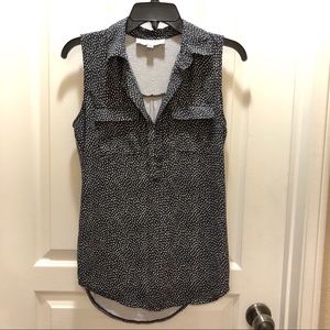 Ann Taylor Loft Sleeveless Top with Pockets